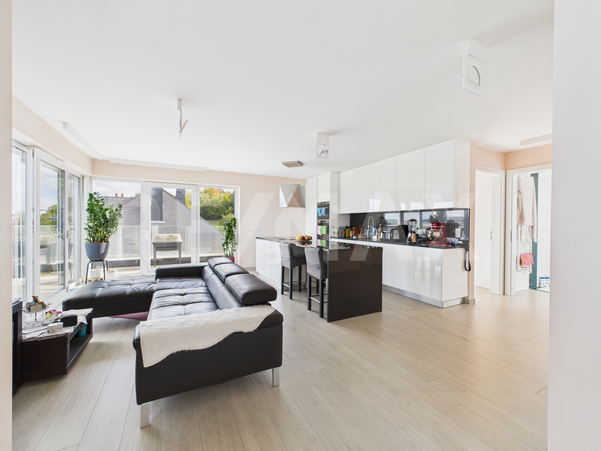 Terrasse filante de 55 m²